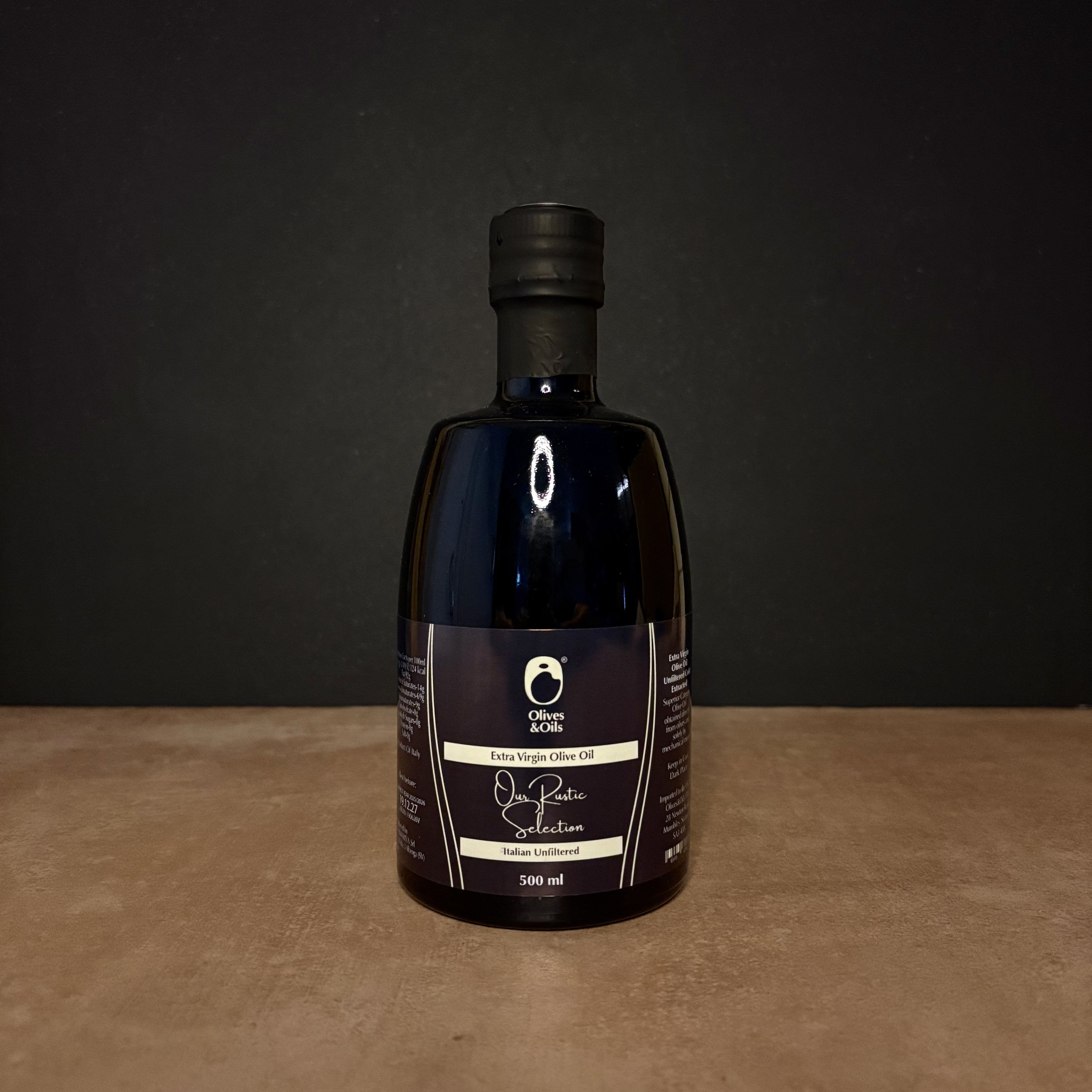 Our Rustic Selection Unfiltered Extra Virgin Olive oil 500ml Olives&Oils
